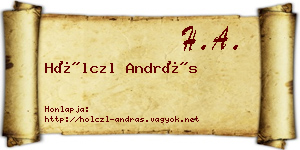 Hölczl András névjegykártya